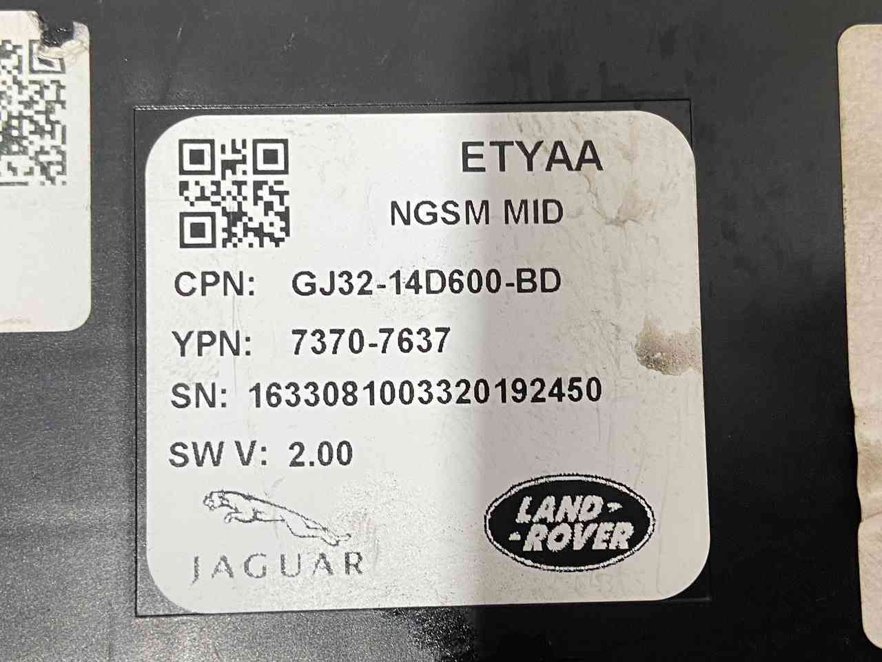 C2D46803 Front Seat Control Unit MID Jaguar XF X260 (2015-) Used cost 160 € in stock 1 pcs.