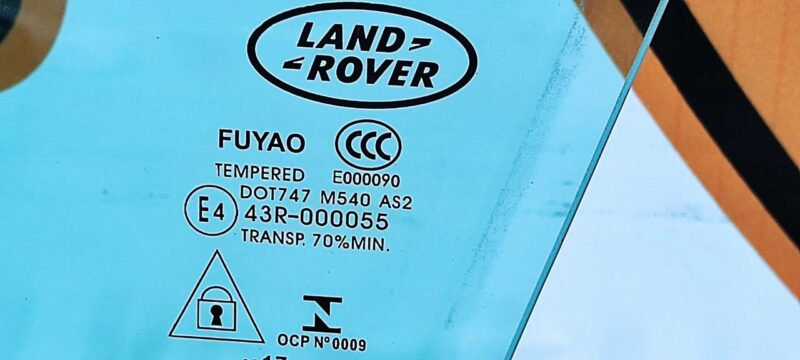 LR080137 Front left door glass Land Rover Discovery Sport L550 (2015-) USED cost 125 € in stock 7 pcs.