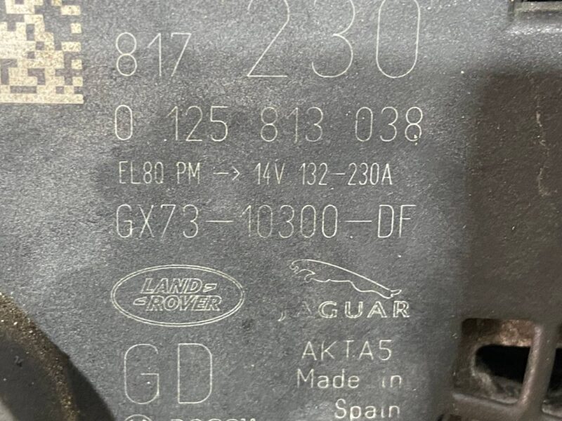 LR105985 Generator 2.0D 2.0IE Range Rover Velar L560 (2018-) Used - Image 16