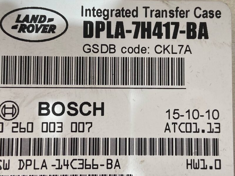 LR052557 Transfer Case Control Module Range Rover L405 (2013-2021) Used cost 95 € in stock 1 pcs.