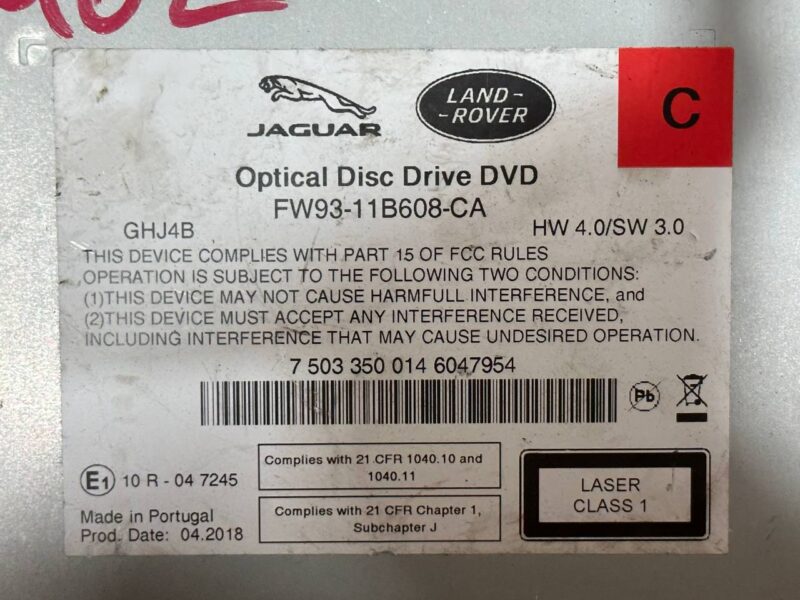 LR081462 CD player Land Rover Discovery 5 L462 (2017-) Used - Image 13