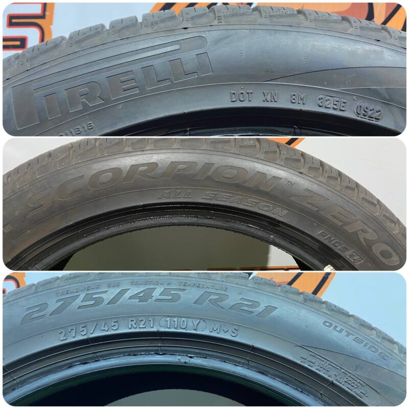 275/45R21 Tire Pirelli Scorpion Zero 275/45 R21 110Y M+S Used tires - Image 14