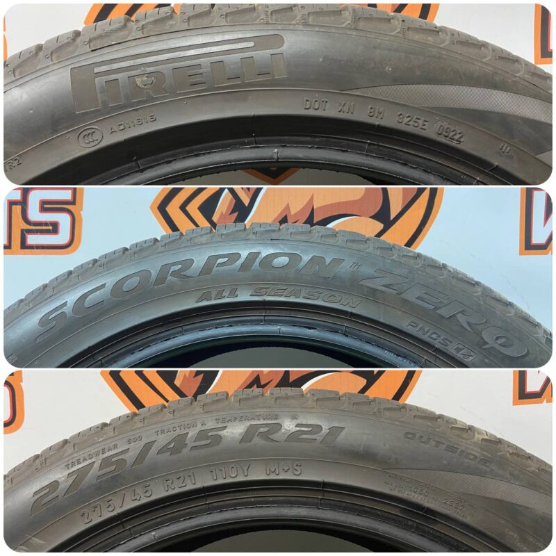 275/45R21 Tire Pirelli Scorpion Zero 275/45 R21 110Y M+S Used tires - Image 15