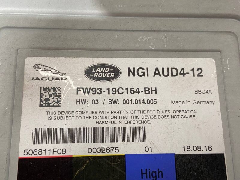 C2D49635 Amplifier AUDIO Jaguar XF X260 (2015-) used cost 450 € in stock 1 pcs.