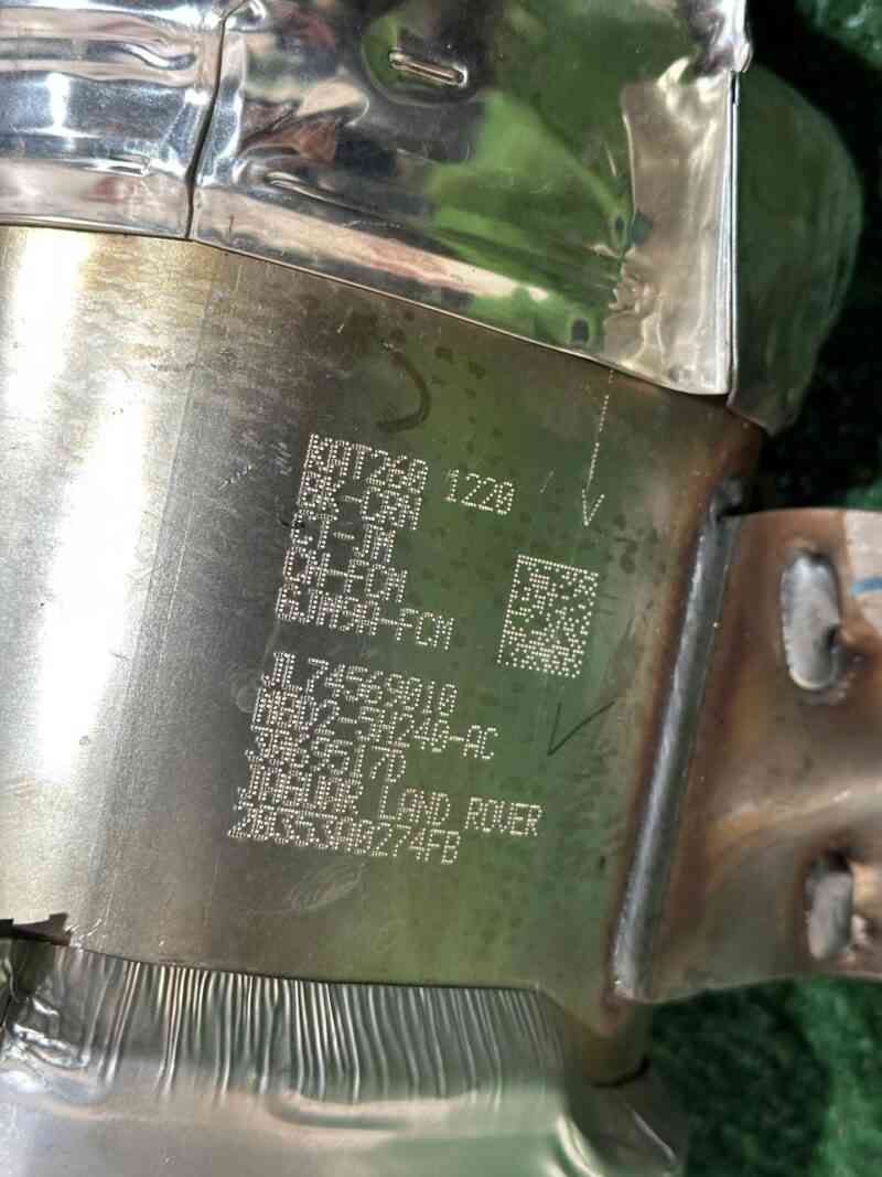 LR139755 Diesel particulate filter Range Rover Evoque New L551 (2019-) used cost 800 € in stock 2 pcs.