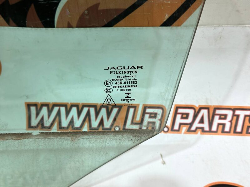 T2H1155  Rear left door glass Jaguar XF X260 (2015-) used cost 100 € in stock 1 pcs.