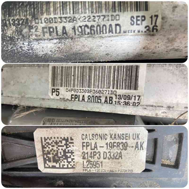 LR062425KIT Radiator cassette 3.0TD Land Rover Discovery 5 L462 (2017-) Used cost 700 € in stock 5 pcs.