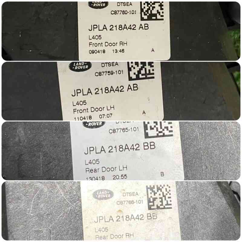 LR078720KIT Set of locks with pulls 2018- Range Rover Sport L494 (2014-2022) Used cost 1 000 € in stock 1 pcs.