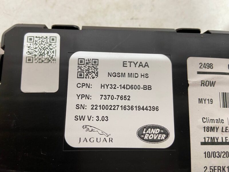 LR081329 Front seat control unit Range Rover Sport L494 (2014-2022) USED cost 160 € in stock 2 pcs.
