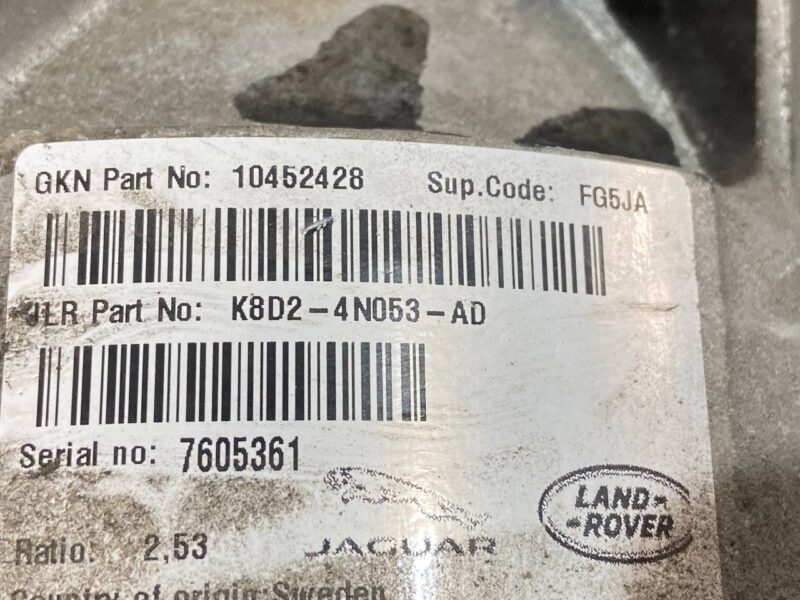 LR117565 Gearbox rear Land Rover Discovery Sport L550 (2015-) Used cost 675 € in stock 2 pcs.