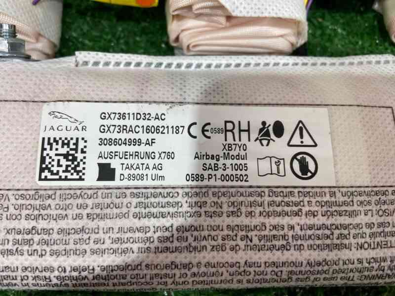 T2H46027 Airbag in the seat, right Jaguar XE X760 (2015-) used cost 150 € in stock 8 pcs.
