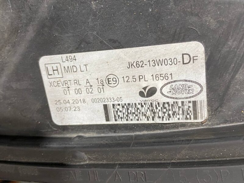 LR100641 Headlight left restyling LED Matrix 2018- Range Rover Sport L494 (2014-2022) Used cost 1 400 € in stock 4 pcs.