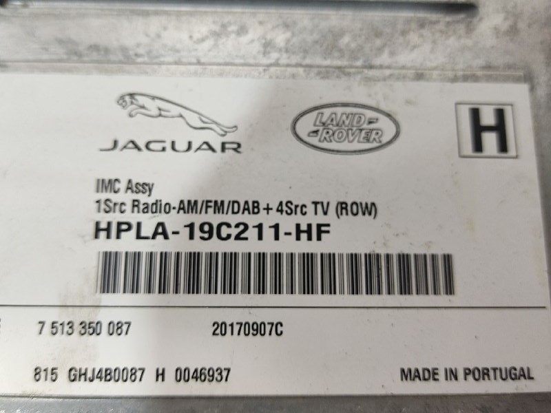 LR101585 Multimedia Control Unit (IMC) RANGE ROVER (L405) 2013- Used cost 1 000 € in stock 1 pcs.