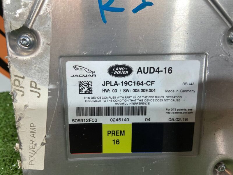 LR137015 Premium 16-channel audio amplifier Land Rover Discovery 5 L462 (2017-) Used - Image 12