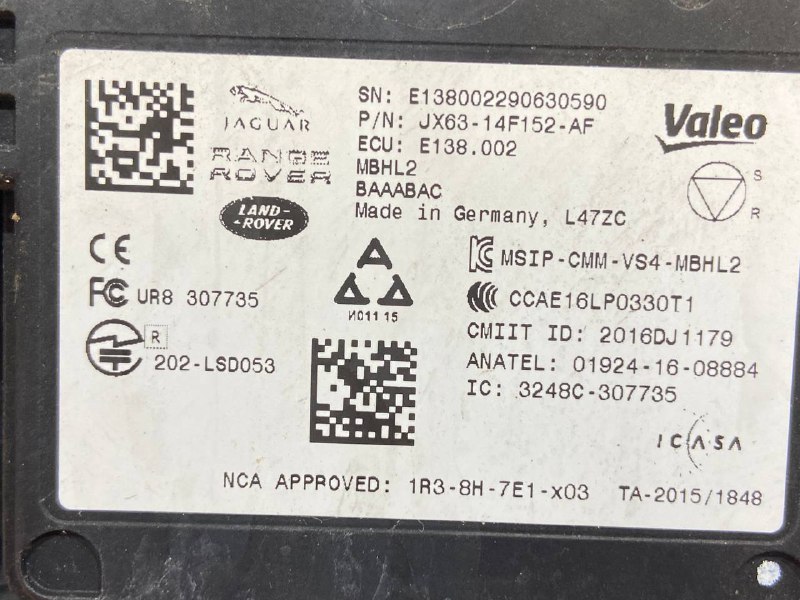 T4A28460 Blind spot sensor Jaguar F-Pace X761 (2017-) Used cost 300 € in stock 2 pcs.