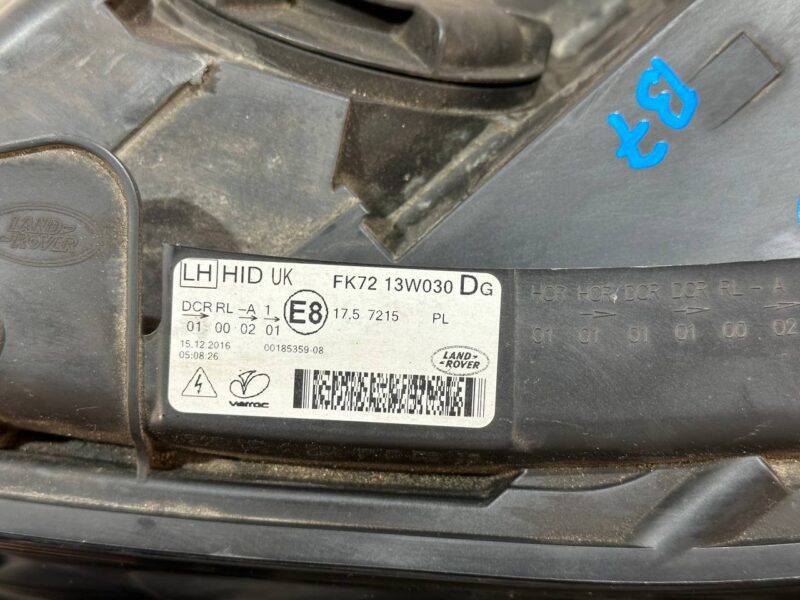 LR076143 Headlight left Bi-xenon not adaptive Land Rover Discovery Sport L550 (2015-) Used - Image 13