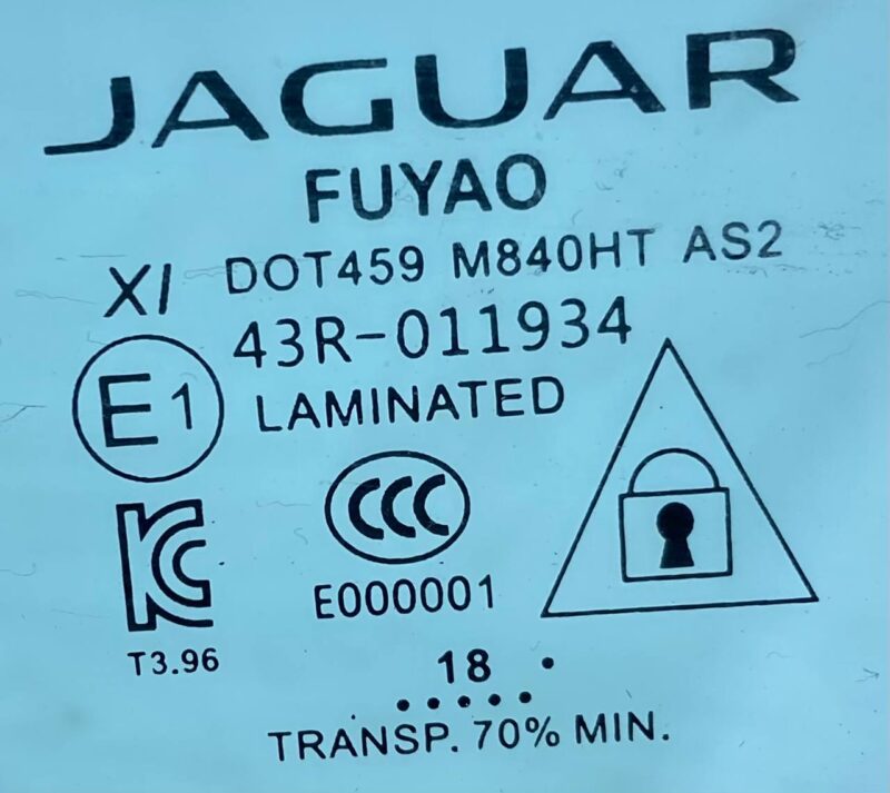 T4K12810 Front left door glass Jaguar I-Pace (2018-) used cost 150 € in stock 2 pcs.