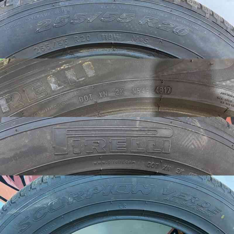255/55R20110W Tire Pirelli Scorpion Verde 255/55 R20 110W Used tires cost 65 € in stock 1 pcs.