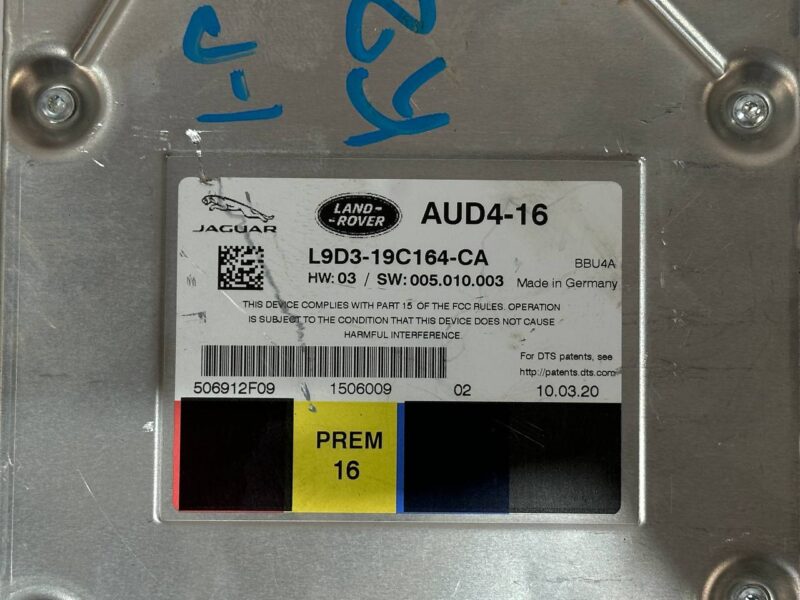 T2R49070 Amplifier AUDIO Premium 1280 W Jaguar I-Pace X590 (2018-) used cost 580 € in stock 4 pcs.