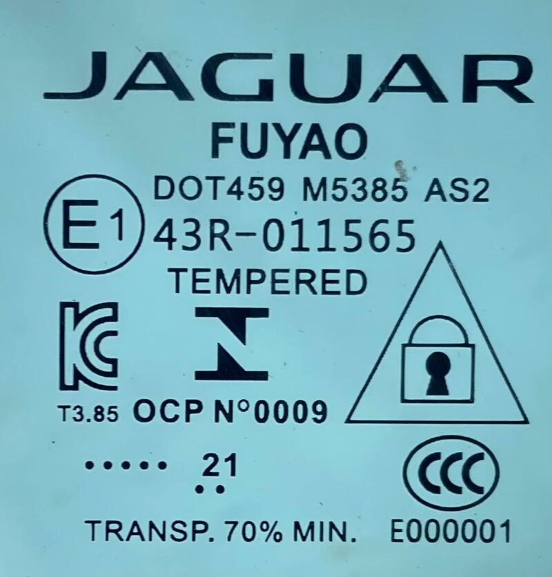 T4K16294 Glass door front right Jaguar I-Pace X590 (2018-) Used cost 100 € in stock 1 pcs.