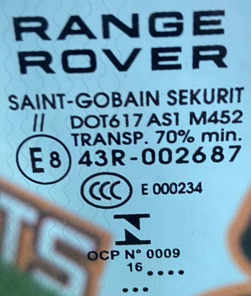 LR184657 Windshield Range Rover Evoque L538 (2012-2018) Used cost 300 € in stock 1 pcs.