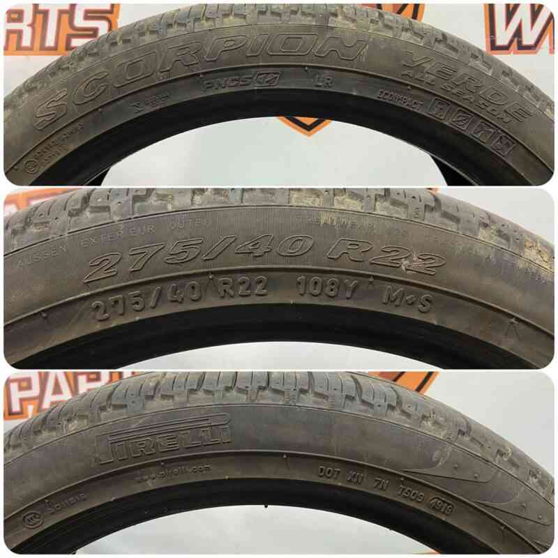 275/40R22 Tire Pirelli Scorpion Verde 275/40 R22 108Y Used tires - Image 12