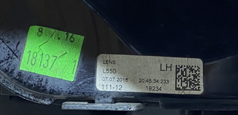 LR137224 Left halogen headlight Land Rover Discovery Sport L550 (2015-) Used - Image 19
