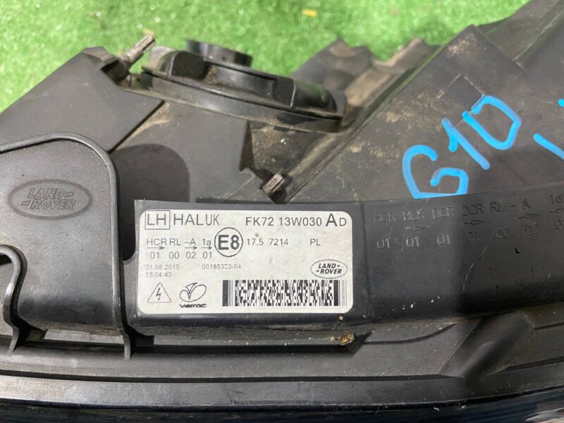 LR137224 Left halogen headlight Land Rover Discovery Sport L550 (2015-) Used cost 350 € in stock 1 pcs.