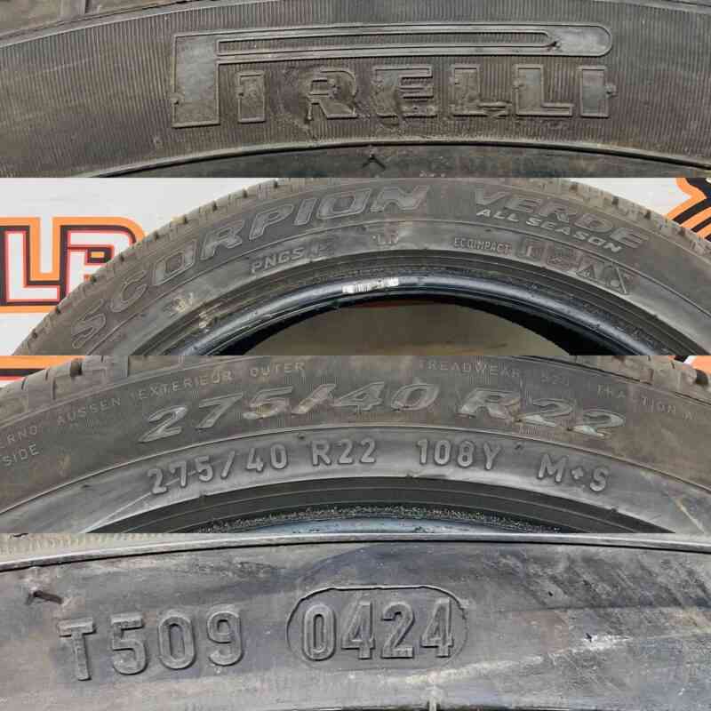 275/40R22 Tire Pirelli Scorpion Verde 275/40 R22 108Y Used tires - Image 22