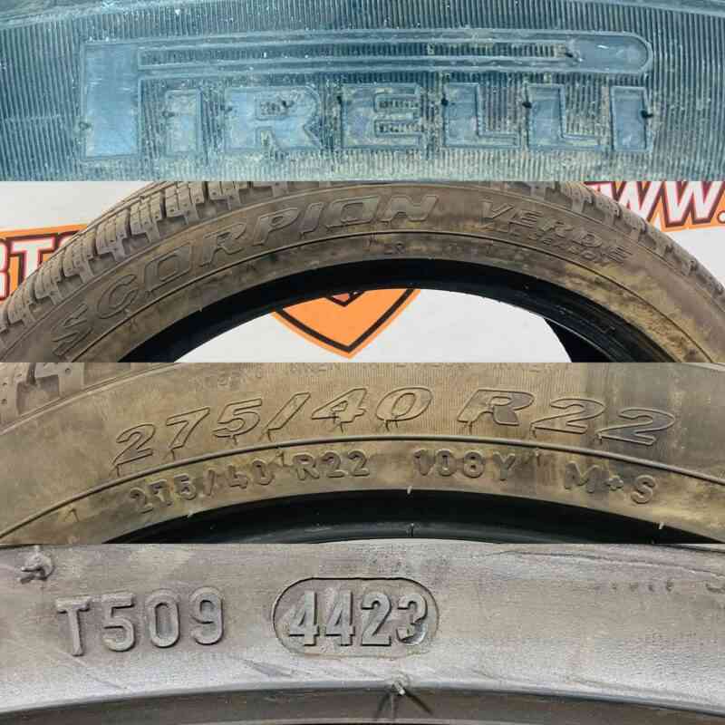 275/40R22 Tire Pirelli Scorpion Verde 275/40 R22 108Y Used tires - Image 24