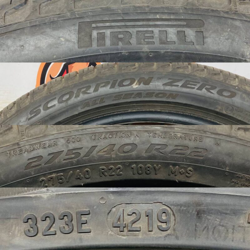 275/40R22 Tire Pirelli Scorpion Verde 275/40 R22 108Y Used tires - Image 25