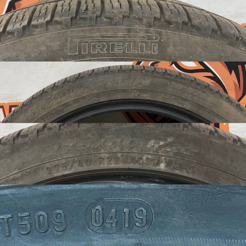 275/40R22 Tire Pirelli Scorpion Verde 275/40 R22 108Y Used tires - Image 30
