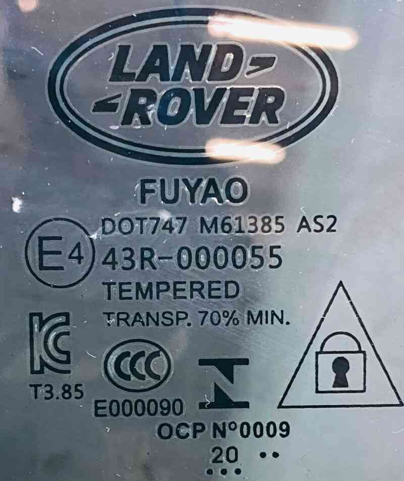 LR114605 Glass door rear left Range Rover Evoque New L551 (2019-) Used cost  € in stock 2 pcs.
