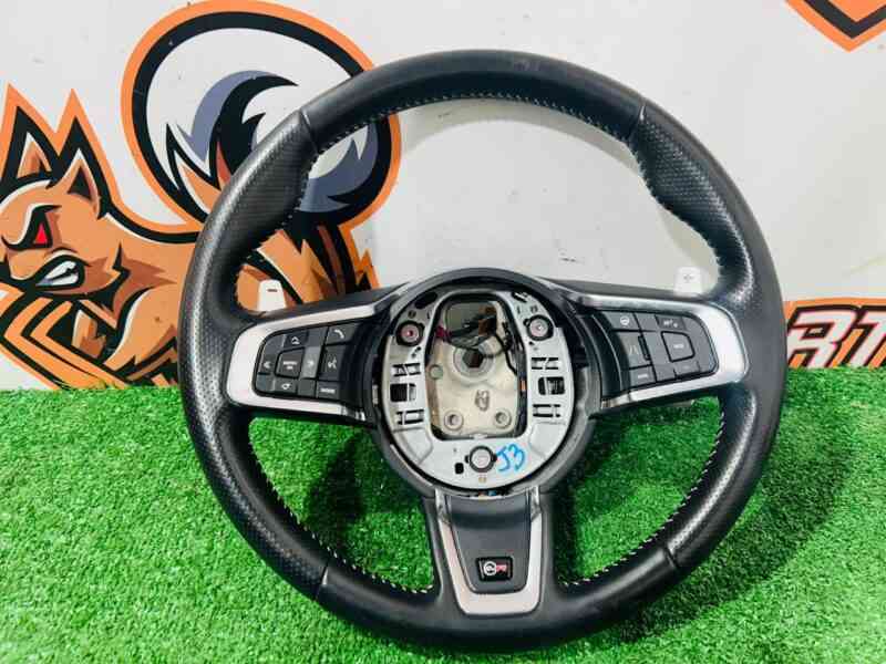 T4N5764QKW Steering wheel under AIR BAG with switches Jaguar F-Pace X761 (2017-) Used cost  € in stock 2 pcs.