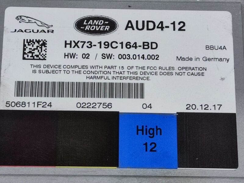 LR025875 High-frequency speaker Range Rover Sport L494 (2014-2022) Used cost 10 € in stock 6 pcs.