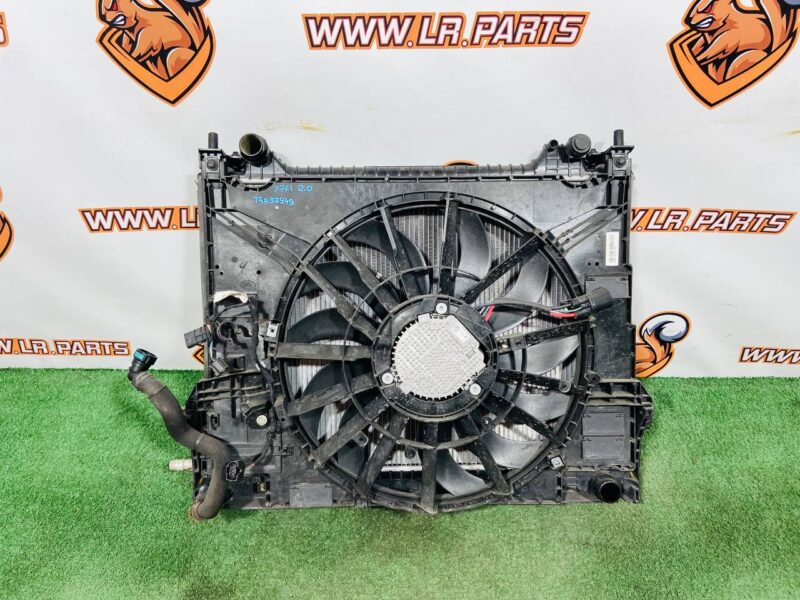 T4A37949KIT Radiator cassette 2.0 assembled +fan +frame Jaguar F-Pace X761 (2017-) Used cost 1 400 € in stock 2 pcs.