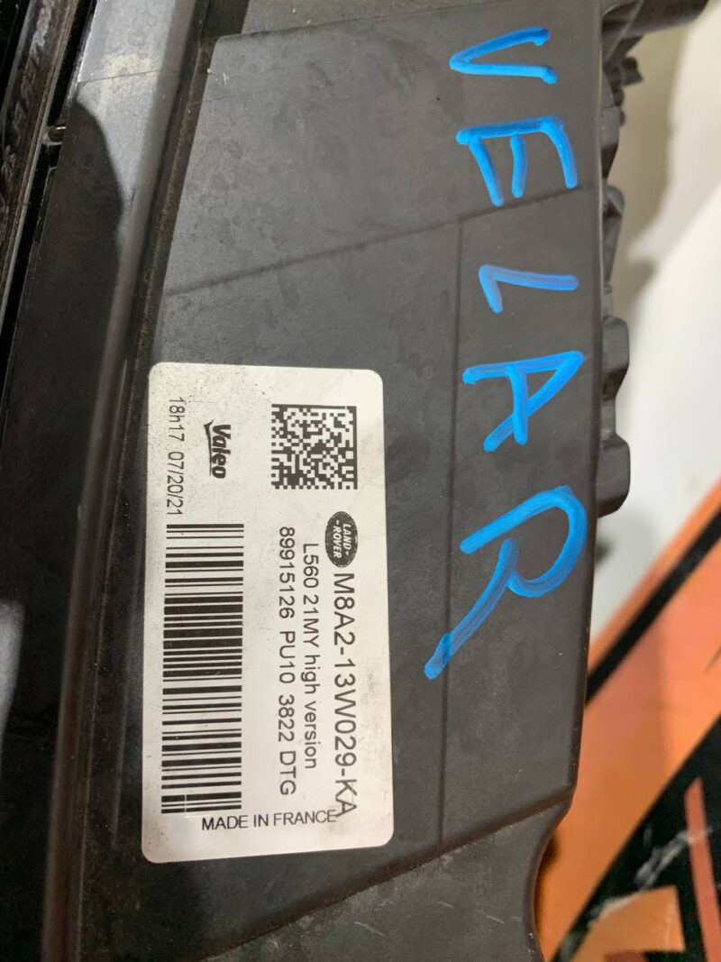 LR141253 Headlight right LED Matrix Range Rover Velar L560 (2018-) used cost 1 250 € in stock 1 pcs.