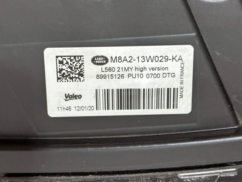 LR141253 Headlight right LED Matrix Range Rover Velar L560 (2018-) used cost 1 250 € in stock 1 pcs.
