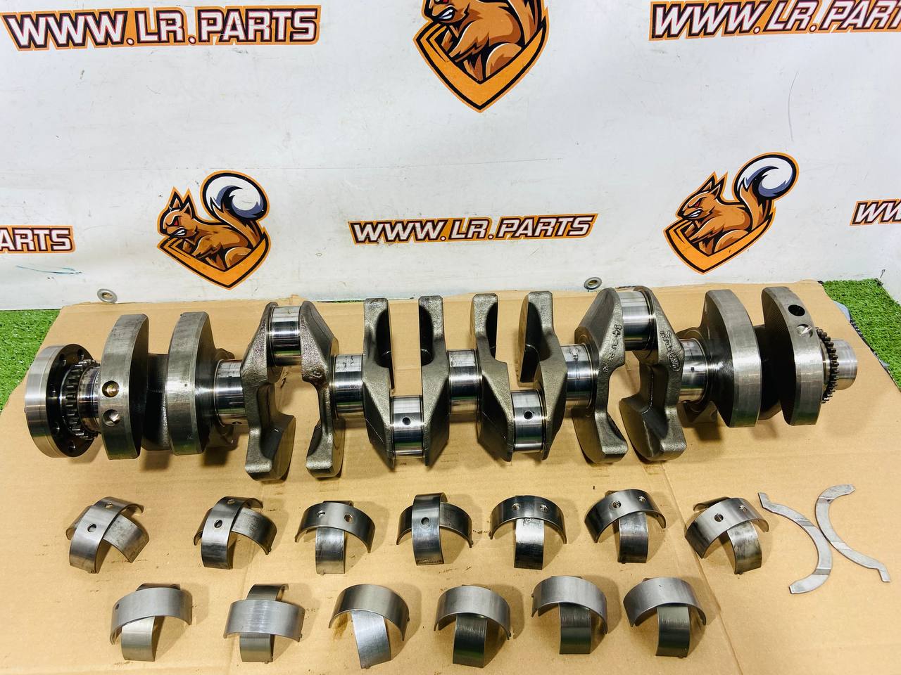 LR121448_1 Crankshaft standard STD for polishing + inserts gasoline 3.0ie AJ20P6 ingenium Range Rover L405 (2013-2023) Used cost € in stock 1 pcs.