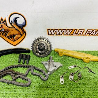 LR121807 Timing chain + sprocket + guide + tensioner + injectors for Range Rover L405 (2013-2023) Used cost € in stock 1 pcs.