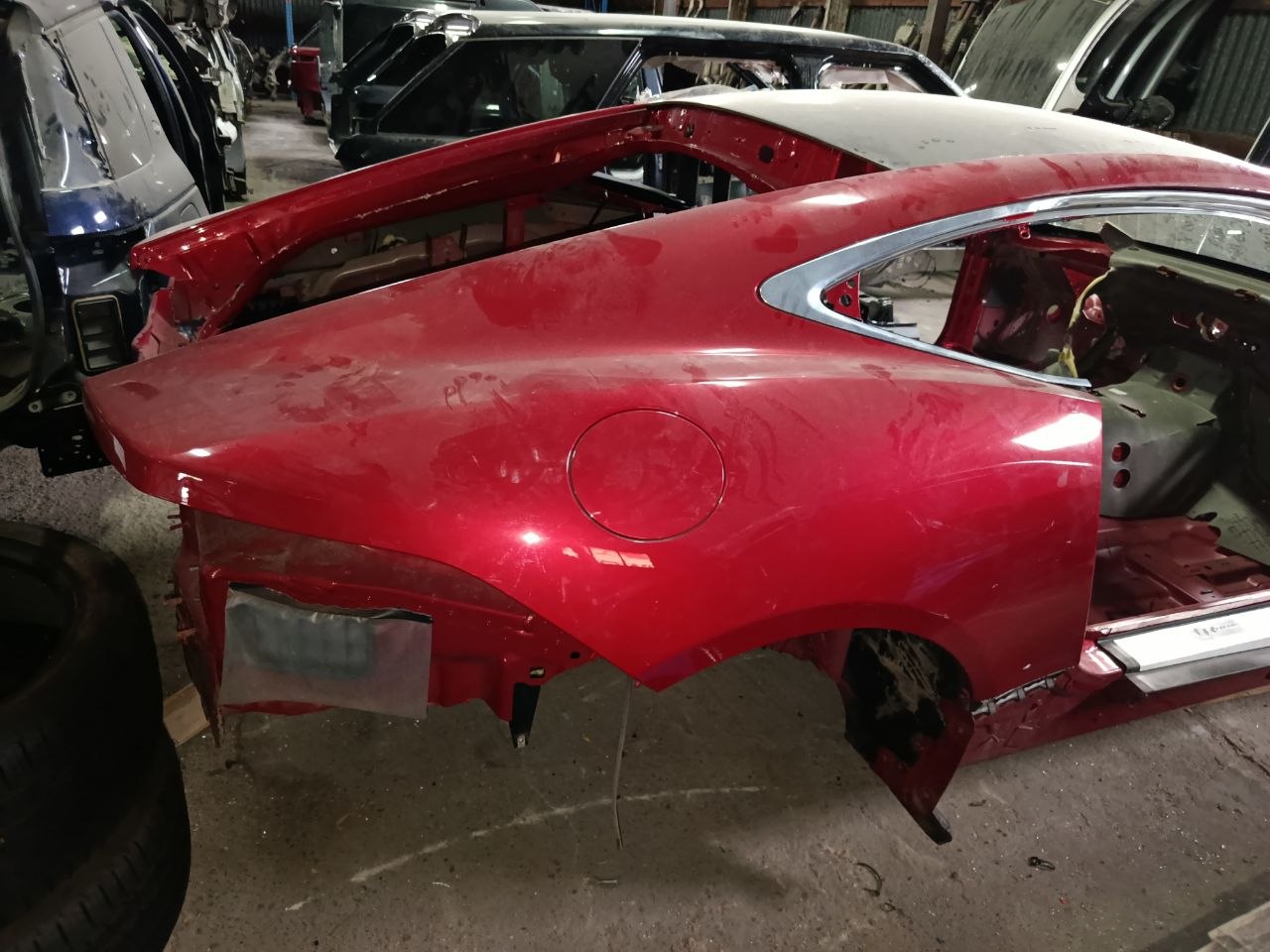 T2R2040 Quarter panel rear right coupe Jaguar F-Type X152 (2014-) Used cost € in stock 1 pcs.
