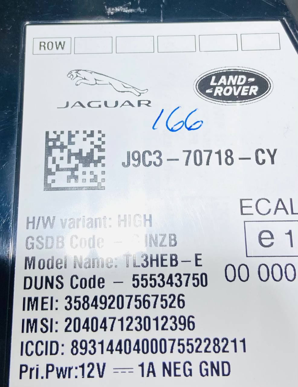 T2R22708 Control module for the telematics system Jaguar E-Pace X540 (2017-) Used cost € in stock 1 pcs.