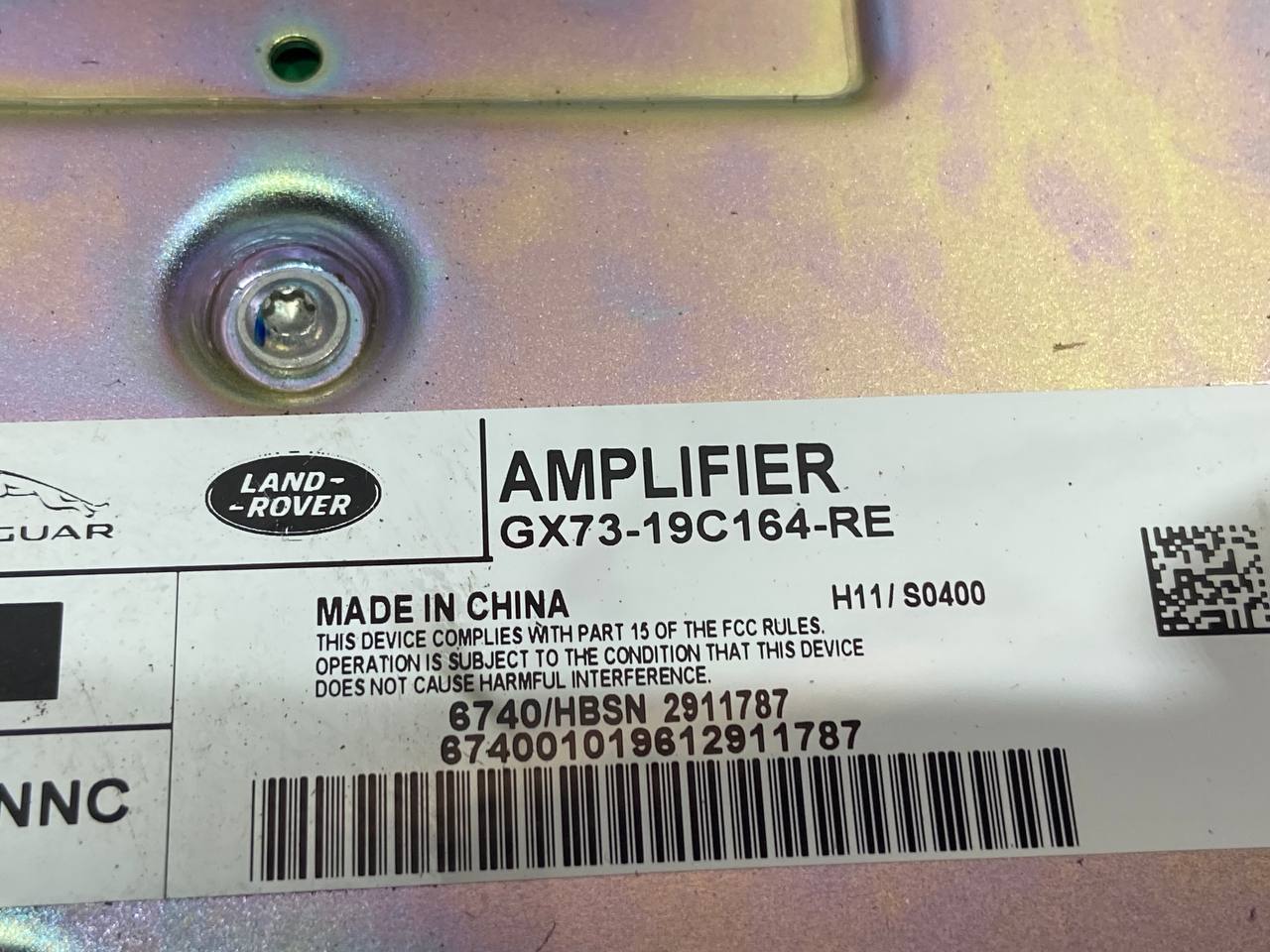 T2R28219 AUDIO Amplifier Jaguar F-Pace X761 (2017-) Used cost 300 € in stock 1 pcs.