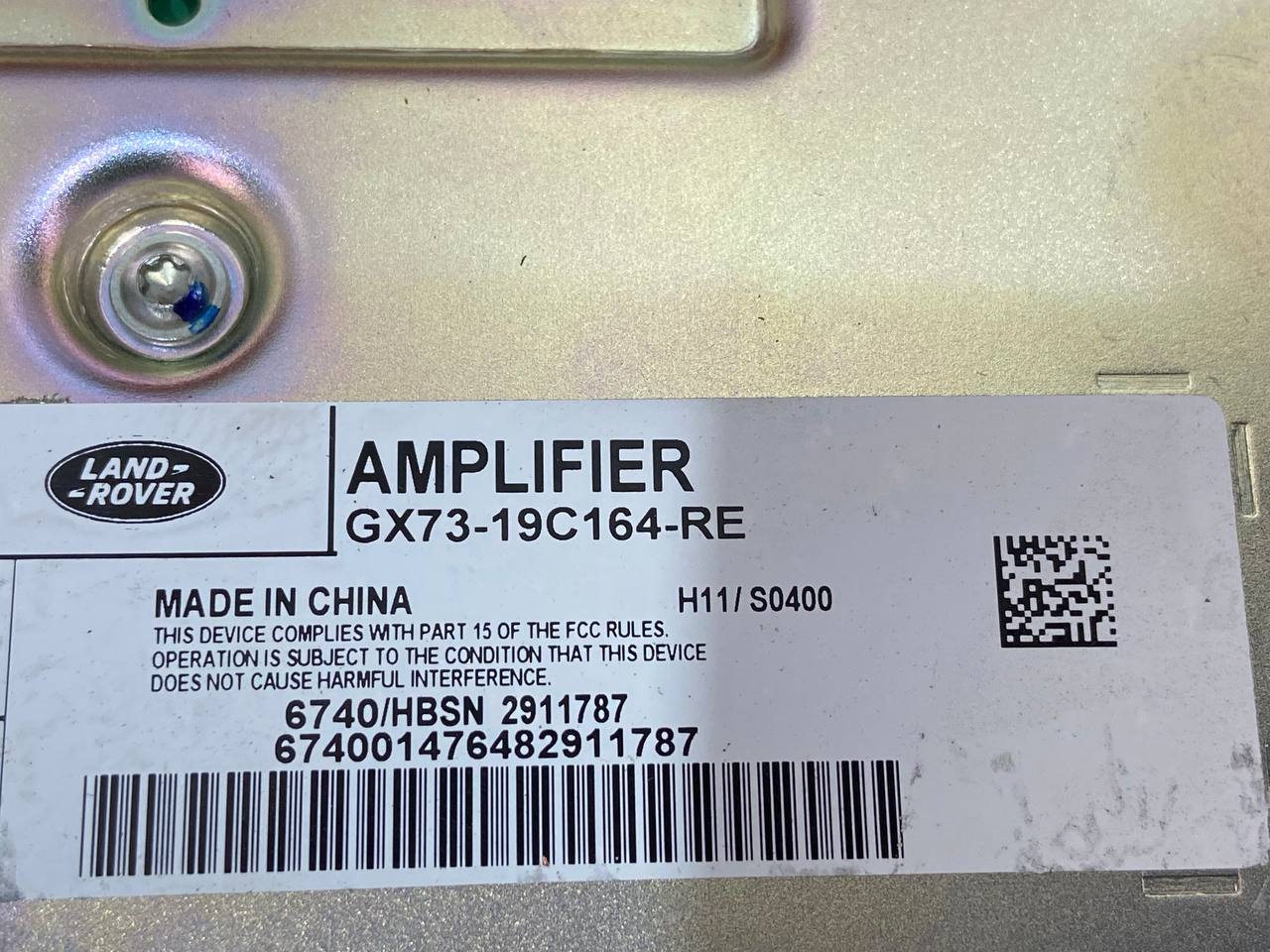T2R28219 AUDIO Amplifier Jaguar F-Pace X761 (2017-) Used cost 300 € in stock 1 pcs.