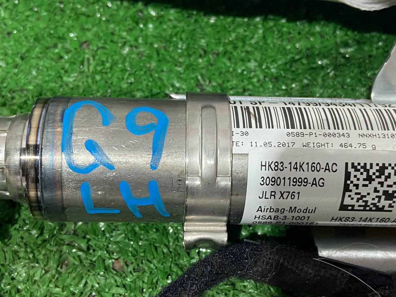 LR106221 Left side curtain airbag for Range Rover Velar L560 (2018-) used. - Image 15