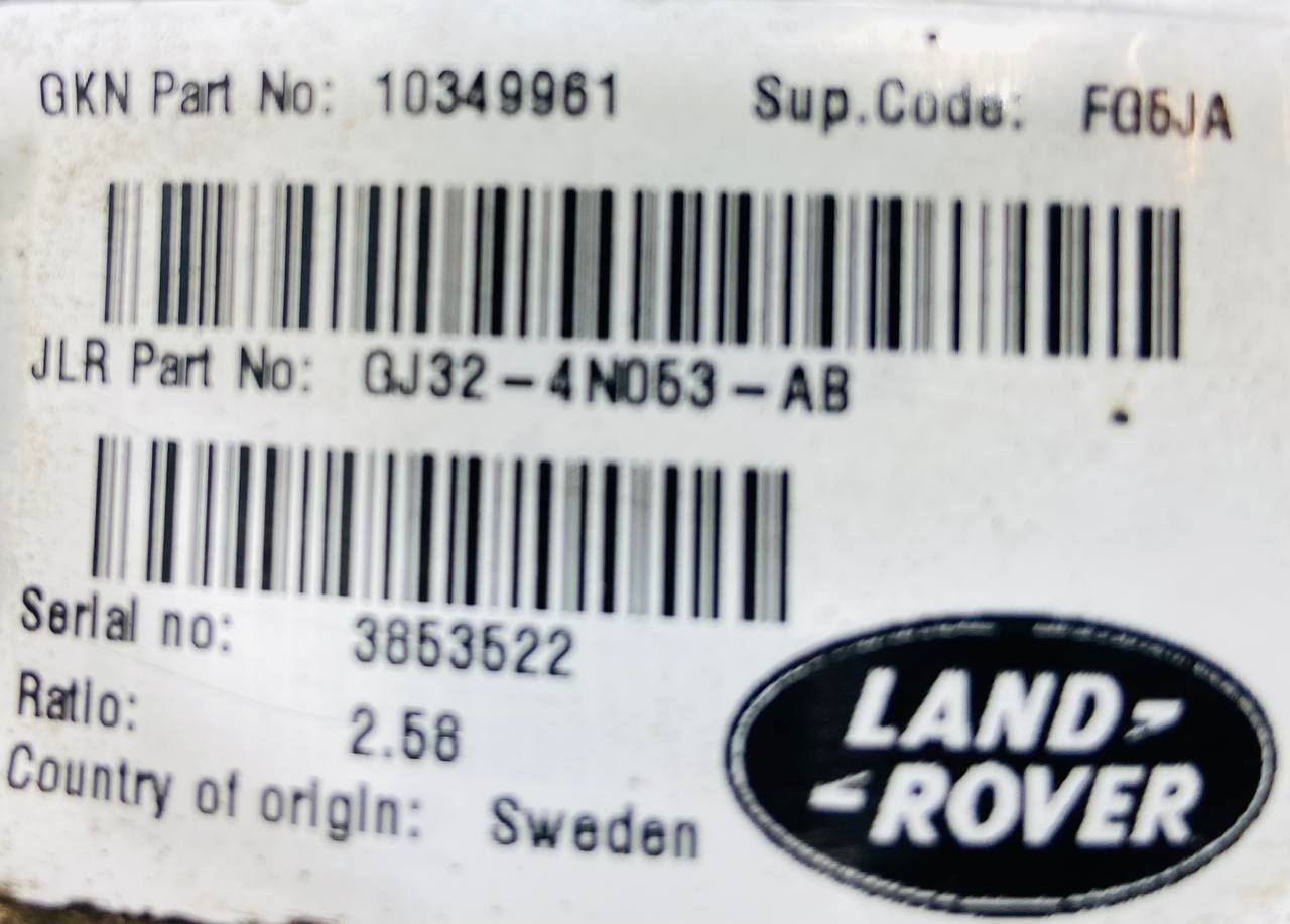 LR072726 Rear gearbox 2.58 Land Rover Discovery Sport L550 (2015-) Used cost 450 € in stock 5 pcs.