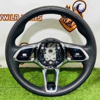 628123461PVJ Steering wheel with AIR BAG and switches + heating black wood Jaguar I-Pace X590 (2018-) Used cost € in stock 1 pcs.